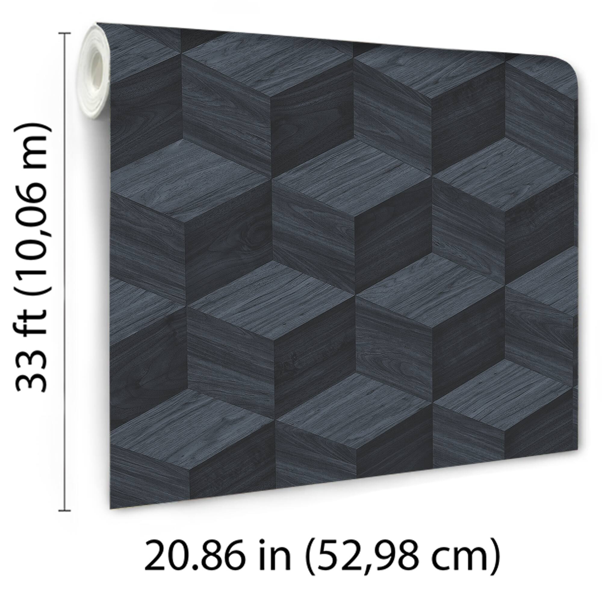 Designs Direct Woodgrain Grid Wallpaper